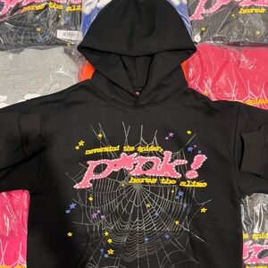 Black Sp5der Hoodie (SMALL🌟)
